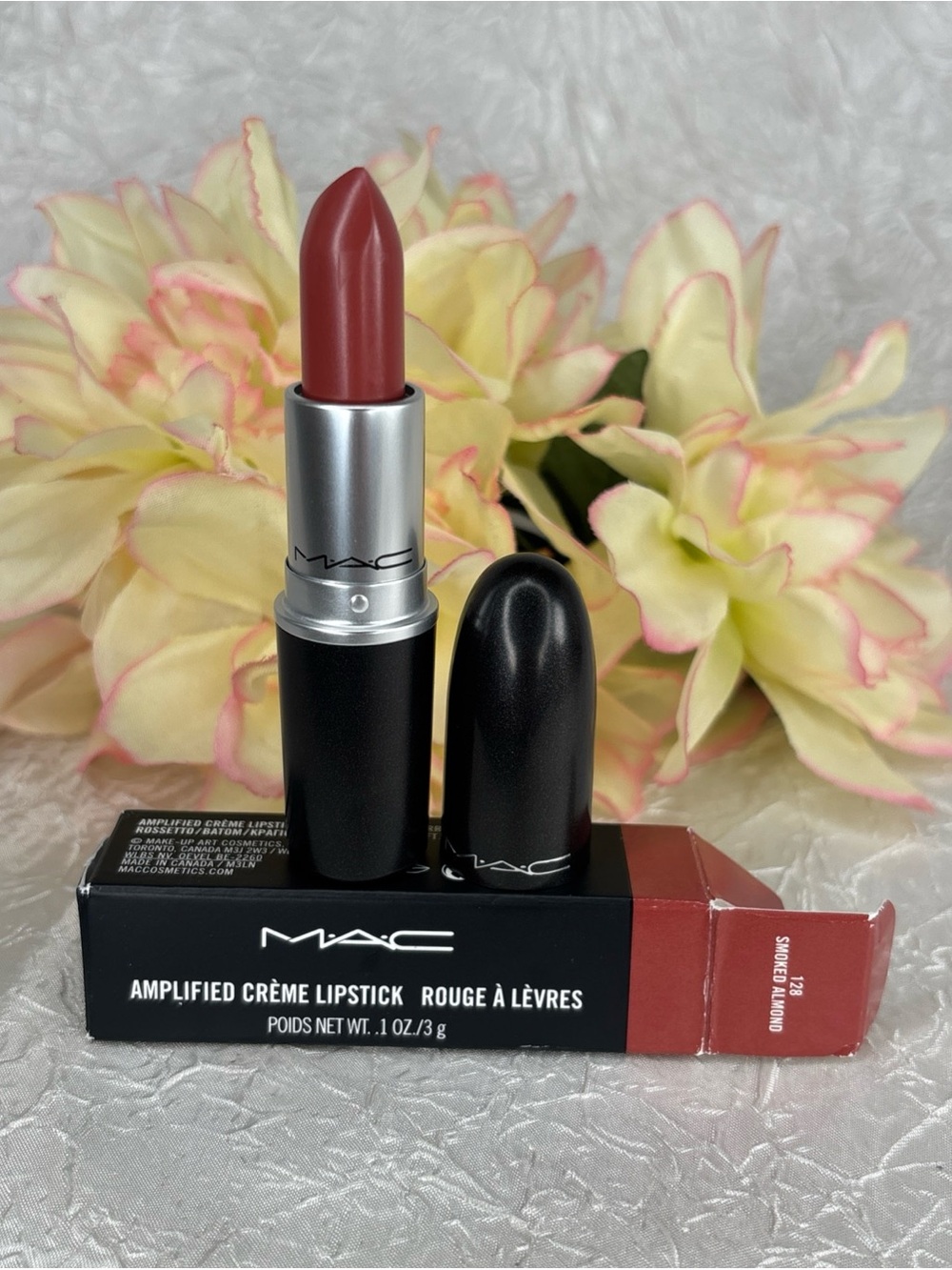 MAC Amplified Crème Lipstick - 128 Smoked Almond - Discontinued Original Formula